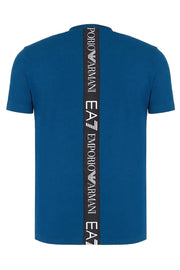 EA7 Emporio Armani BACK LOGO T-SHIRT BLUE