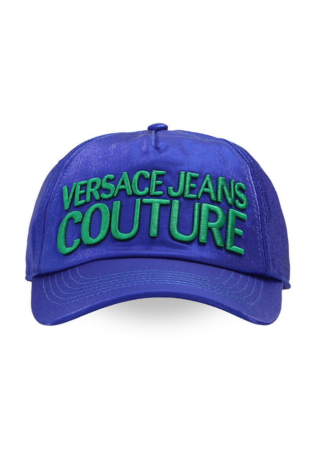 VERSACE JEANS COUTURE BASEBALL CAP BLUE AND GREEN