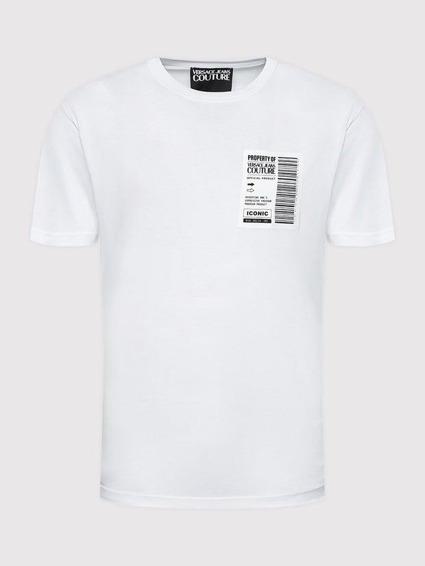 VERSACE JEANS COUTURE WHITE TSHIRT ICONIC LOGO