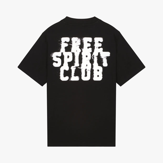 CROYEZ SPIRIT CLUB T-SHIRT 905 BLACK/OFFWHITE