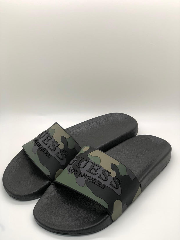 Guess Camouflage Slide Green