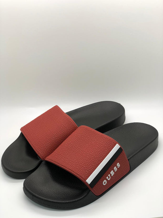 Guess Red and Black Slide