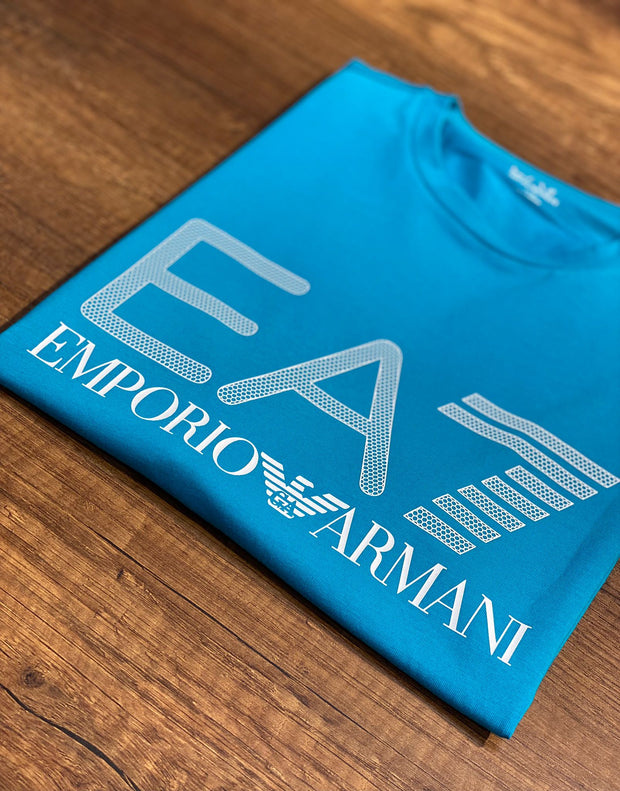 EA7 Big Middle Logo T-shirt Enamel Blue