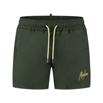 Malelions Francisco SwimShort Army and Yellow