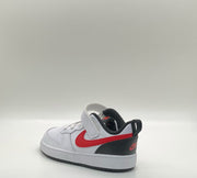 Nike Court Borough Low 2 White and Red Kids