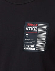 VERSACE JEANS COUTURE BALCK TSHIRT ICONIC LOGO