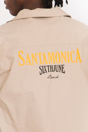 Sixth June Santa Monica Oversize Short-Sleeve Shirt Beige
