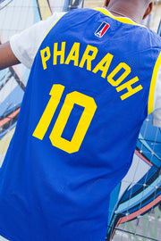 Sixth June Pharaoh 10 Basketball Jersey Blue