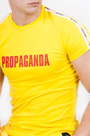 Sixth June Propoganda stripes T-Shirt Yellow