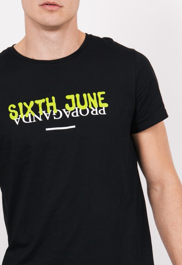Sixth June Propoganda T-Shirt Black