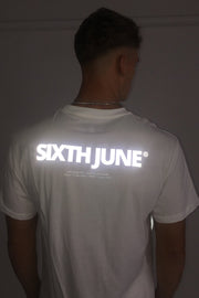 Sixth June Large Pocket Reflective T-Shirt White