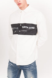 Sixth June Streetstyle Strip Reflective Shirt White